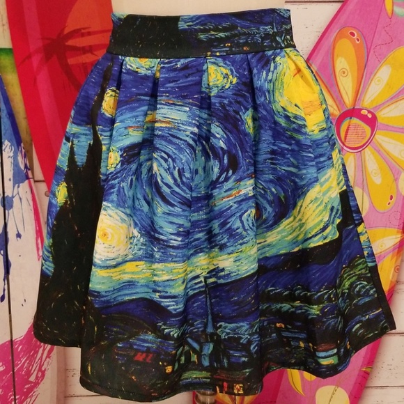 Camoni Dresses & Skirts - Camoni Learning to Dance in the Rain Starry Night